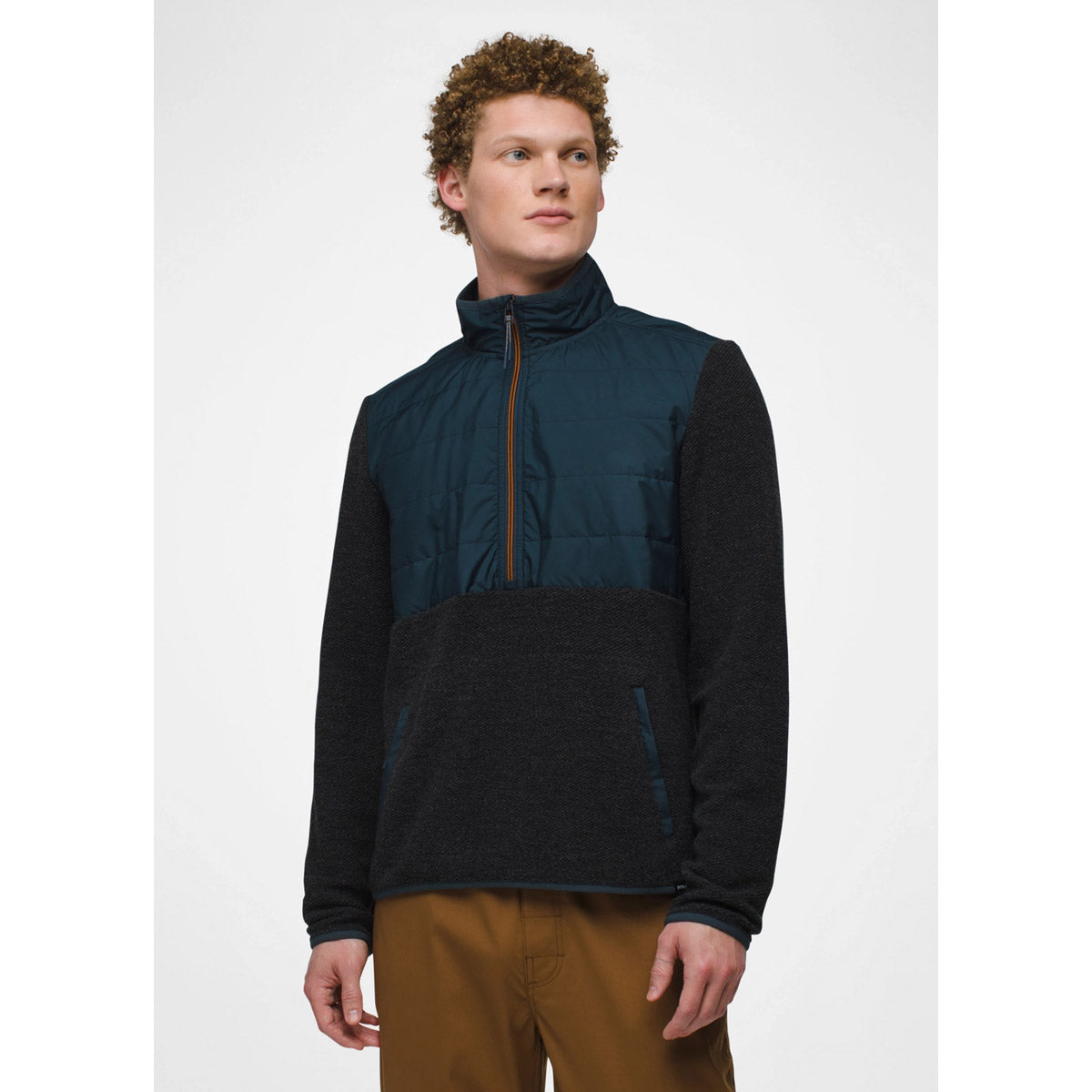 Prana M Wooly Bird Fleece 1/2 Zip - Standard Charcoal
