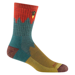 Darn Tough Mens Number 2 Micro Crew Midweight Hiking Socks 8014 Teal