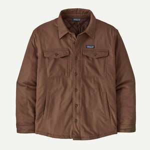 Patagonia Mens Lightweight Insulated Fjord Flannel Shirt Berm Brown