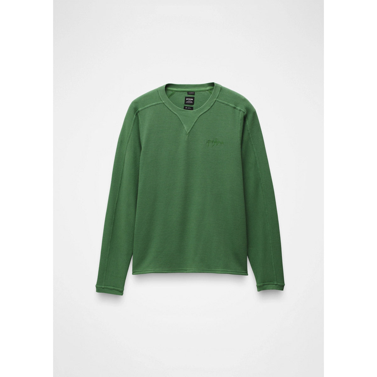 Prana M Contendr Rib Crew - Standard Ivy