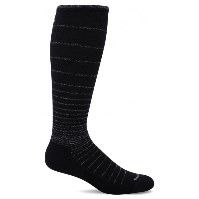 Sockwell Womens Circulator Graduated Compression Socks 902 Black/Sparkle