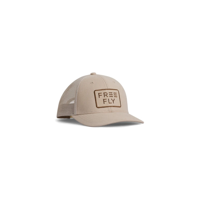 Free Fly Apparel Wave Trucker Hat 021 Stone