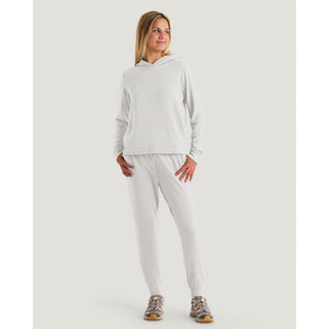 Free Fly Apparel Womens Bamboo Lightweight Fleece Jogger 051 Off White Heather