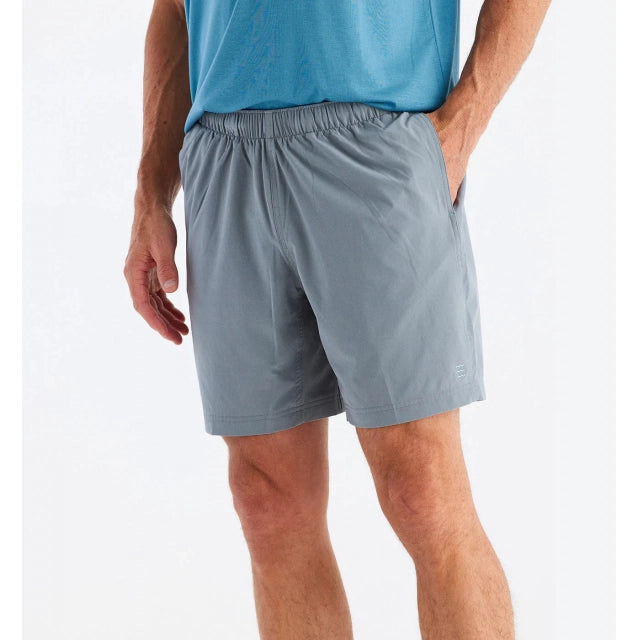 Free Fly Apparel Mens Lined Breeze Short - 7.5 310 Slate
