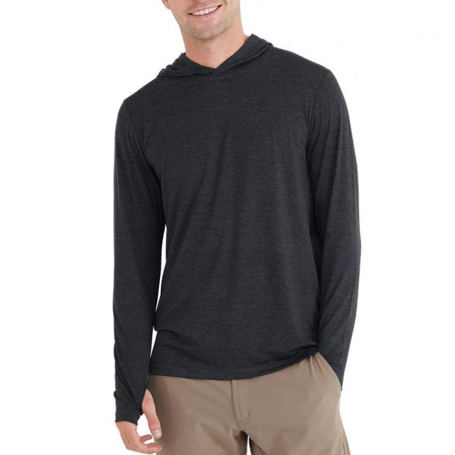 Free Fly Apparel Mens Bamboo Shade Hoodie 107 Heather Black