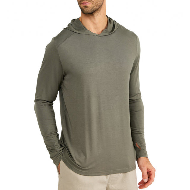 Free Fly Apparel Mens Bamboo Shade Hoodie 513 Fatigue