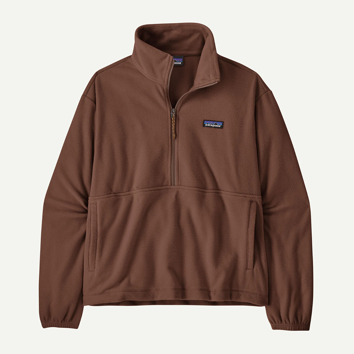 Patagonia Womens Micro D 1/2-Zip Fleece Pullover Berm Brown