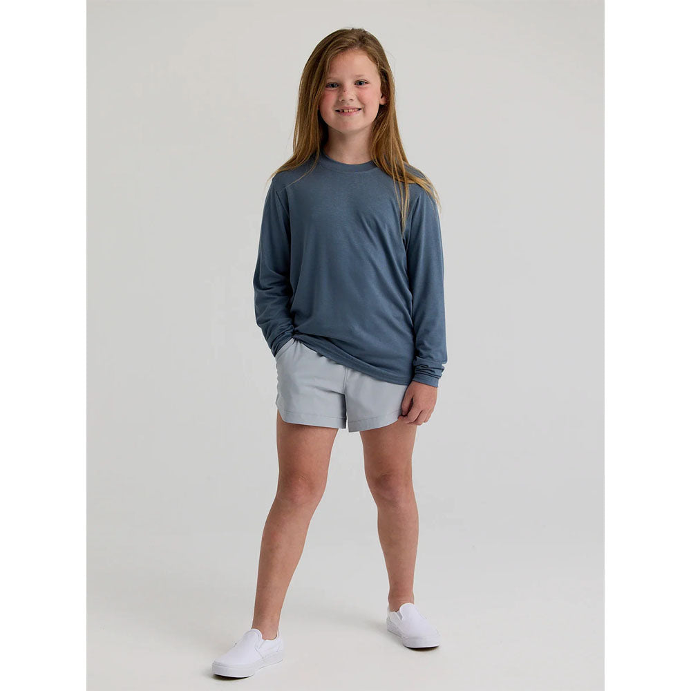 Free Fly Apparel Youth Bamboo Shade Long Sleeve Slate Blue