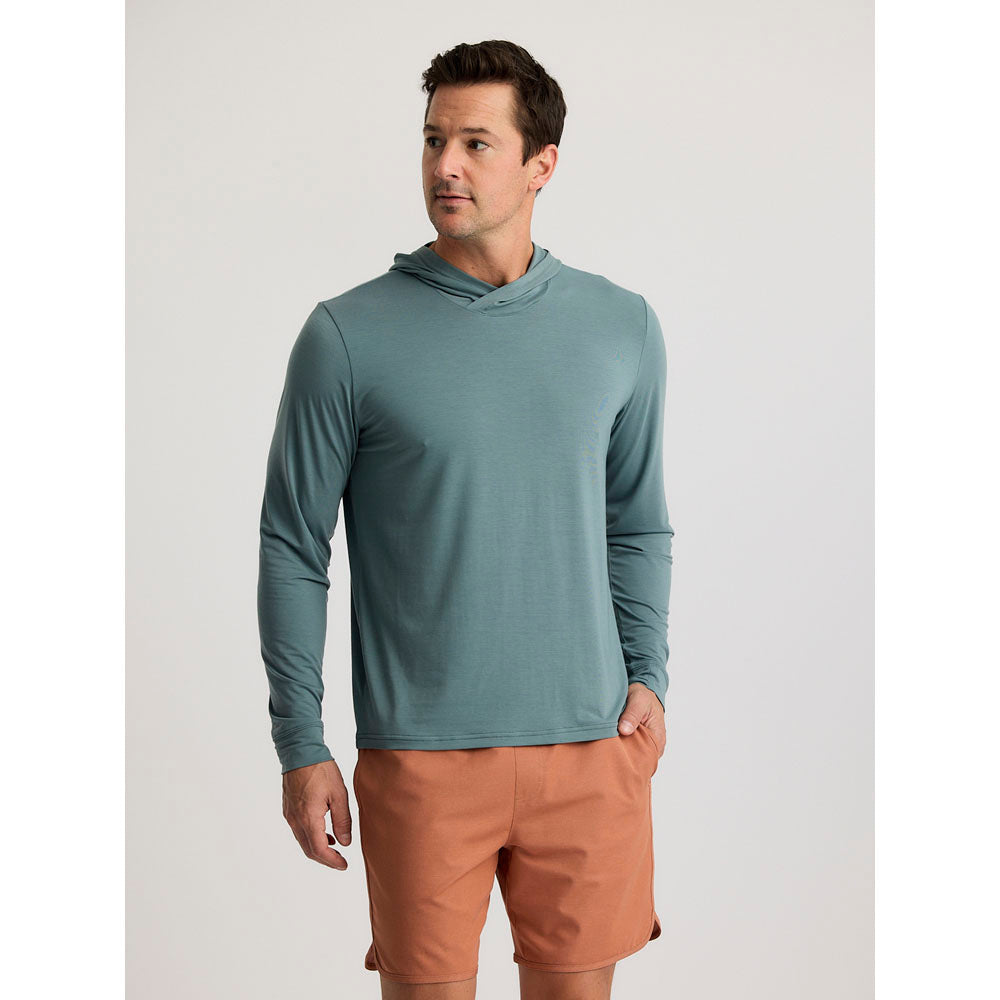 Free Fly Apparel Mens Elevate Lightweight Hoodie Stormy Sea