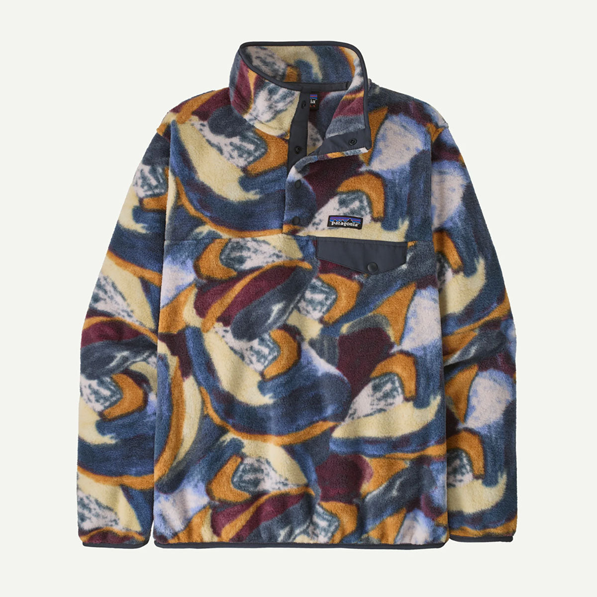 Patagonia Womens Lightweight Synchilla Snap-T Pullover Smudge: Smolder Blue