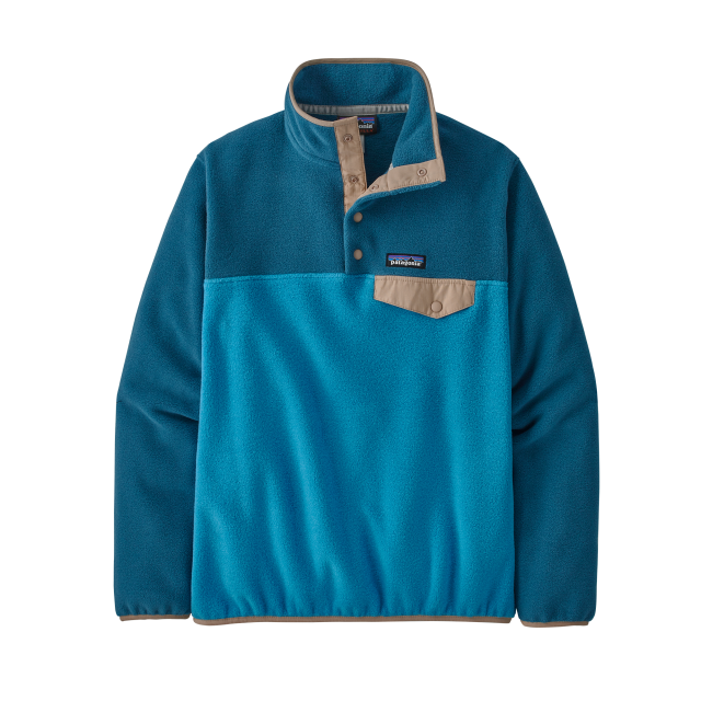 Patagonia Womens Lightweight Synchilla Snap-T Pullover Anacapa Blue