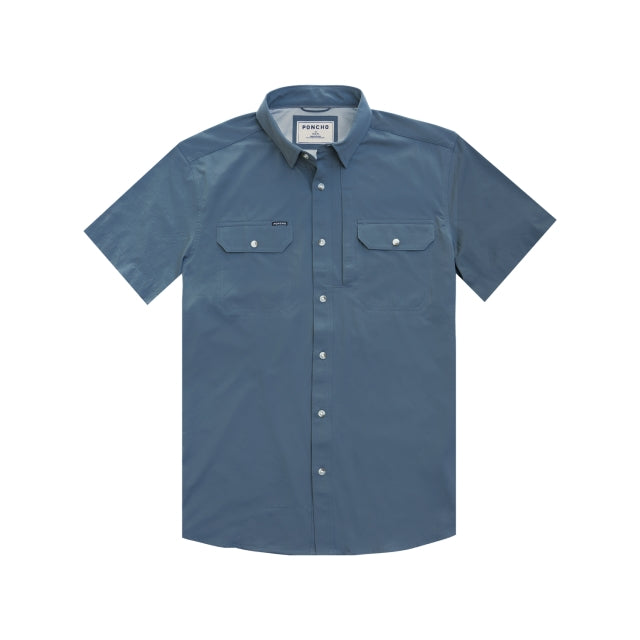 Poncho M The Ahi Slate Blue