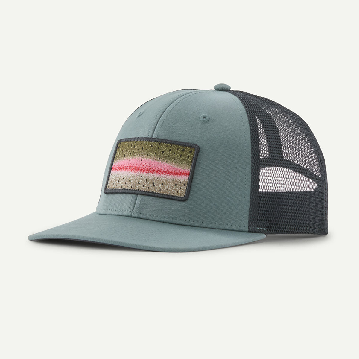 Patagonia Take a Stand Trucker Hat Rainbow Run: Blue Sage