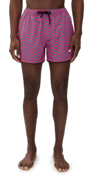 Save the Duck Mens Ademir Swimwear 21444 On Dine Off White on Blue
