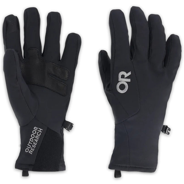 Outdoor Research Womens Sureshot Softshell Gloves Black