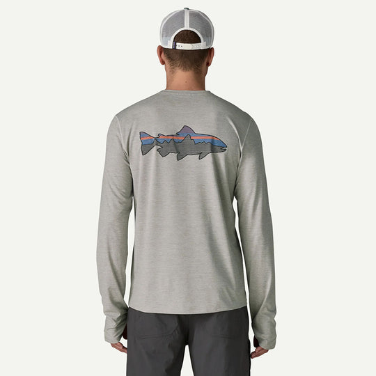 Men's Long-Sleeved Capilene Cool Sun Shirt - Fitz Roy Trout