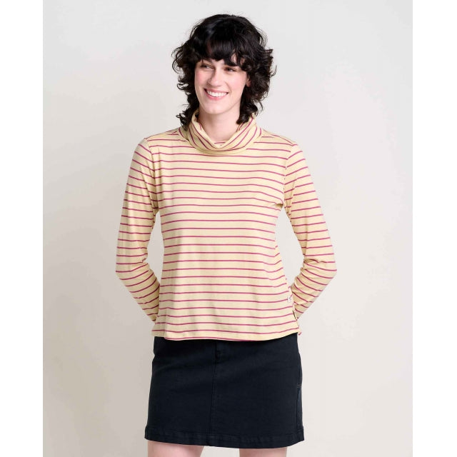 Toad&Co. Womens Maisey Ls T-neck 527 Violet Stripe