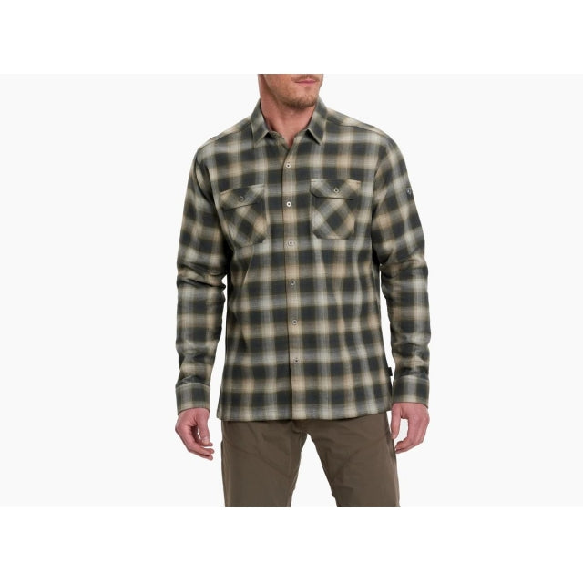 Kuhl Mens Dillingr Flannel Shirt SMSG Smokey Sage