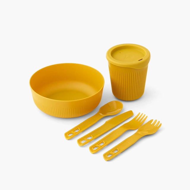 Sea to Summit Passage Dinnerware Set - 6pc Arrowwood Yellow