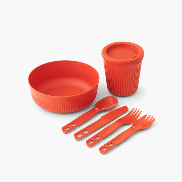 Sea to Summit Passage Dinnerware Set - 6pc Spicy Orange
