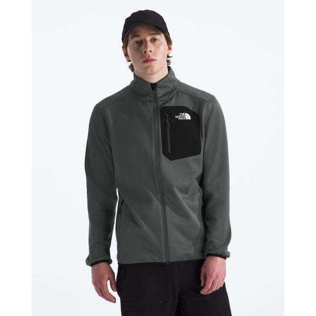 The North Face Mens Crest Full Zip WUO Anthracite Grey/TNF Black