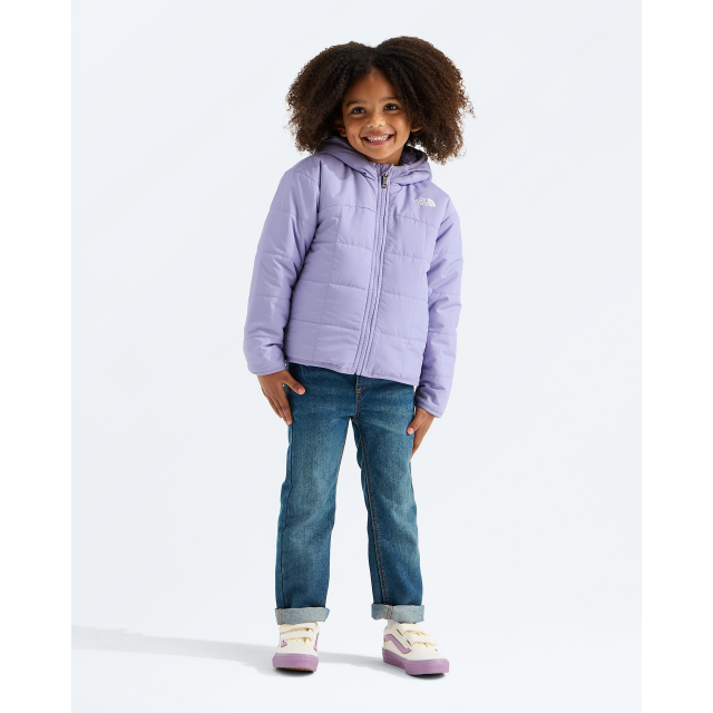 The North Face Kids Girls Reversible Shasta Full Zip Hooded Jacket NO5 Pale Plum