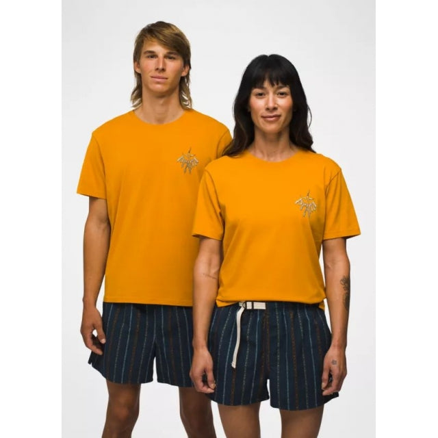Prana M Heritage Graphic SS Tee 800 Ochre tar / S