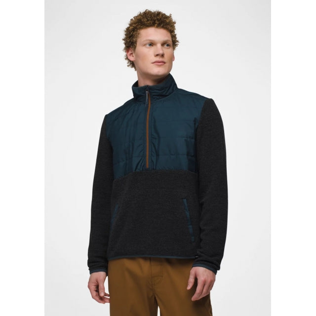 Prana M Wooly Bird Fleece 1/2 Zip - Standard 020 Charcoal