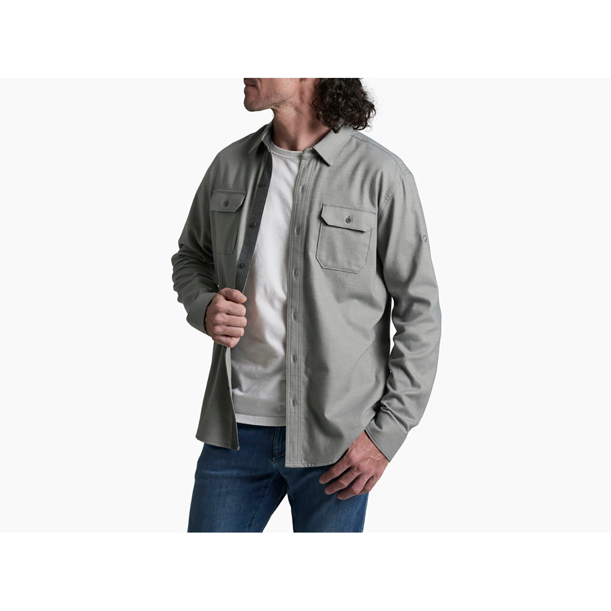 Kuhl Mens Descendr Flannel Shirt Pavement