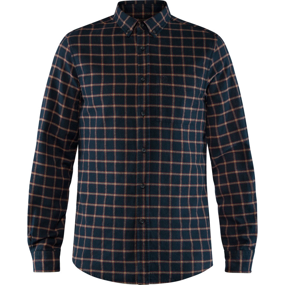 Fjallraven Men's Ovik Flannel Shirt Dark Navy