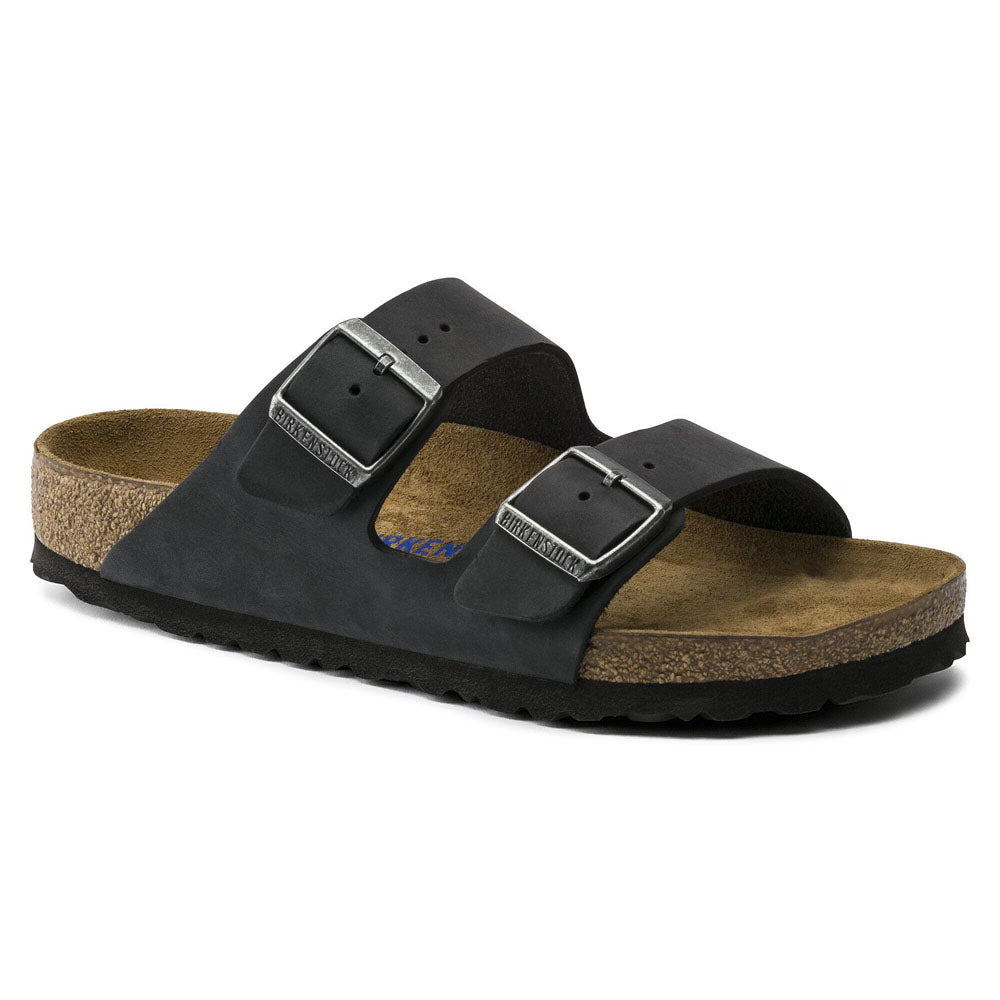Birkenstock Arizona Soft Footbed Oiled Leather - Regular Black