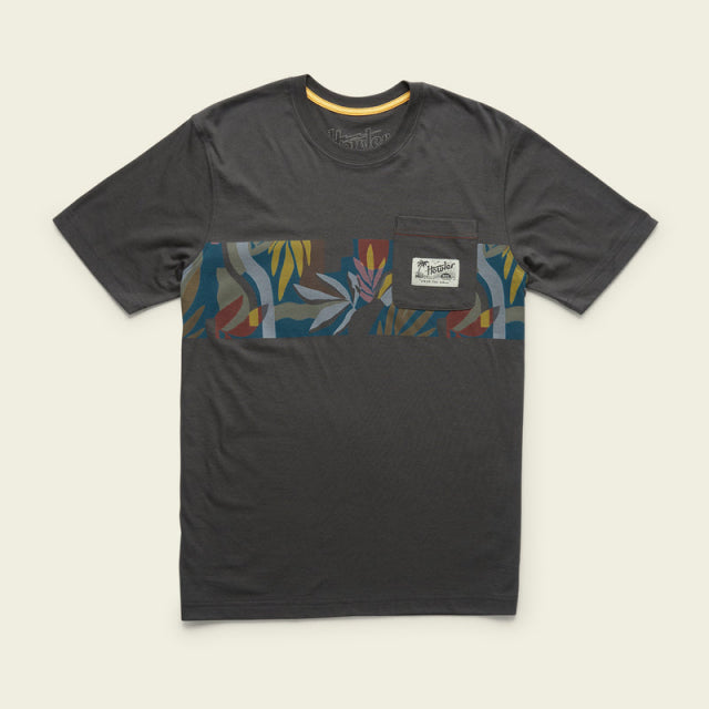Howler Brothers Mens Select Pocket T-Shirt ANT Savannah Stripe: Antique Black