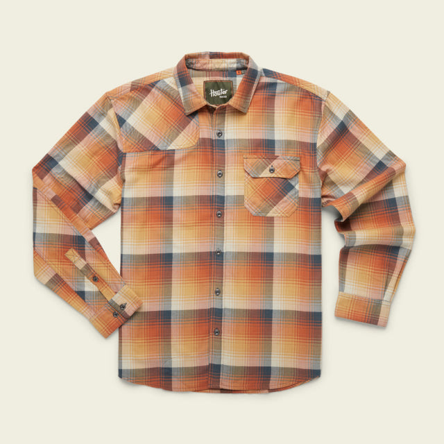 Howler Brothers Mens Harkers Flannel Shirt REF Cavern Plaid: Refracting Sun