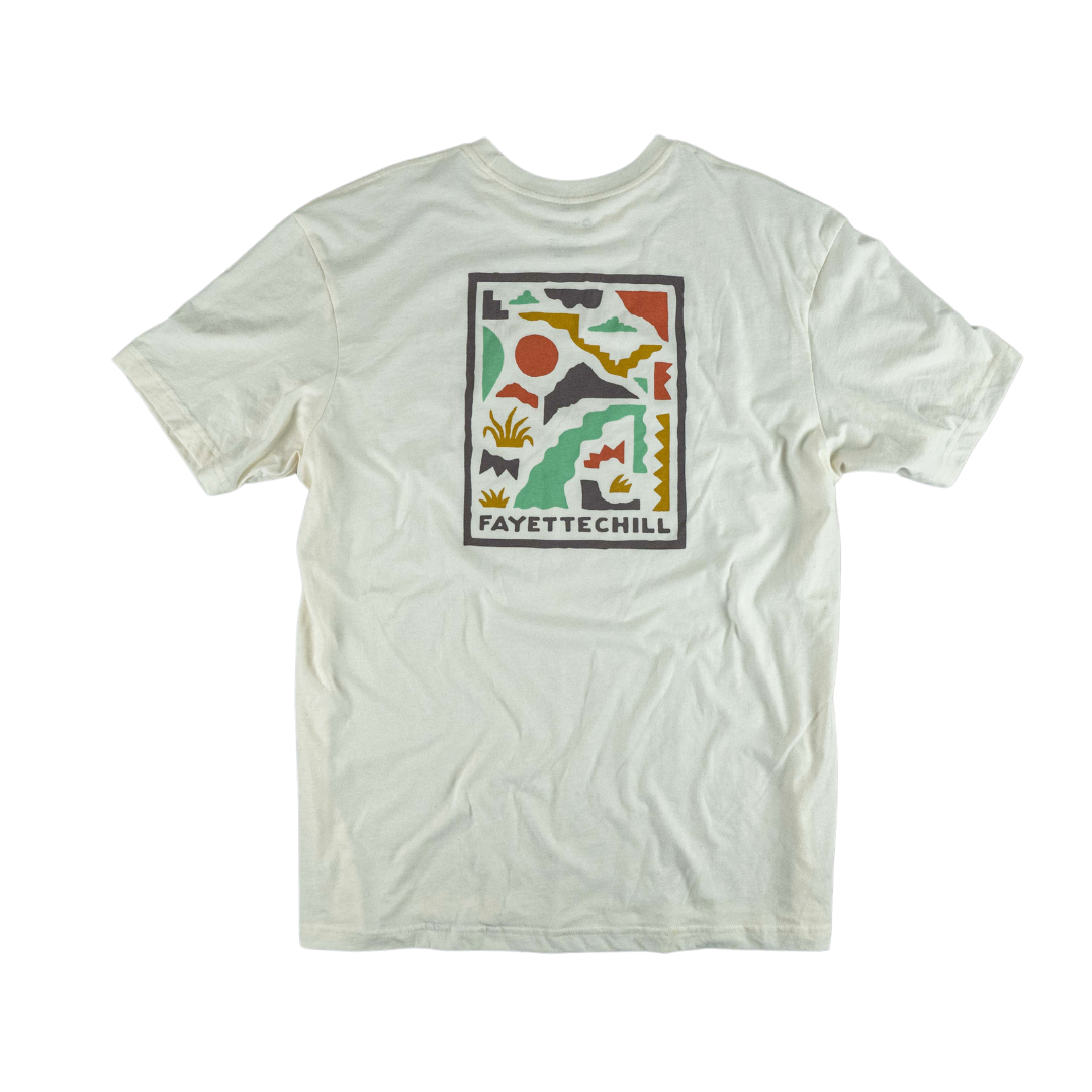 Fayettechill Abstract Ozark - Short Sleeve Natural