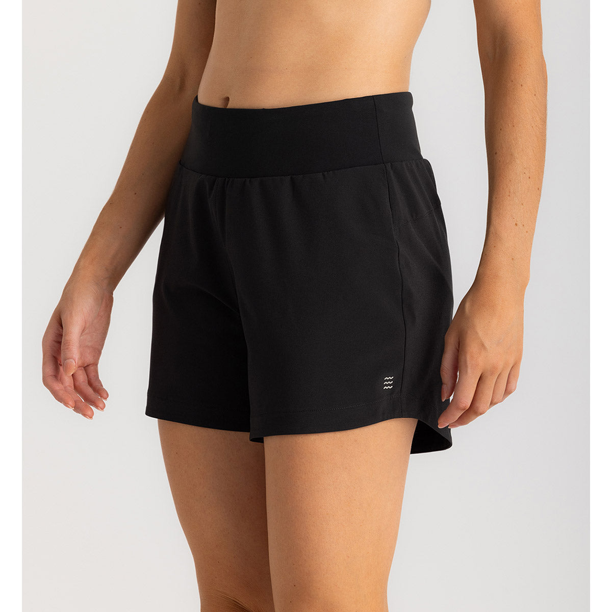 Free Fly Apparel Women&#39;s Bamboo-Lined Active Breeze Short - 5&quot; Black