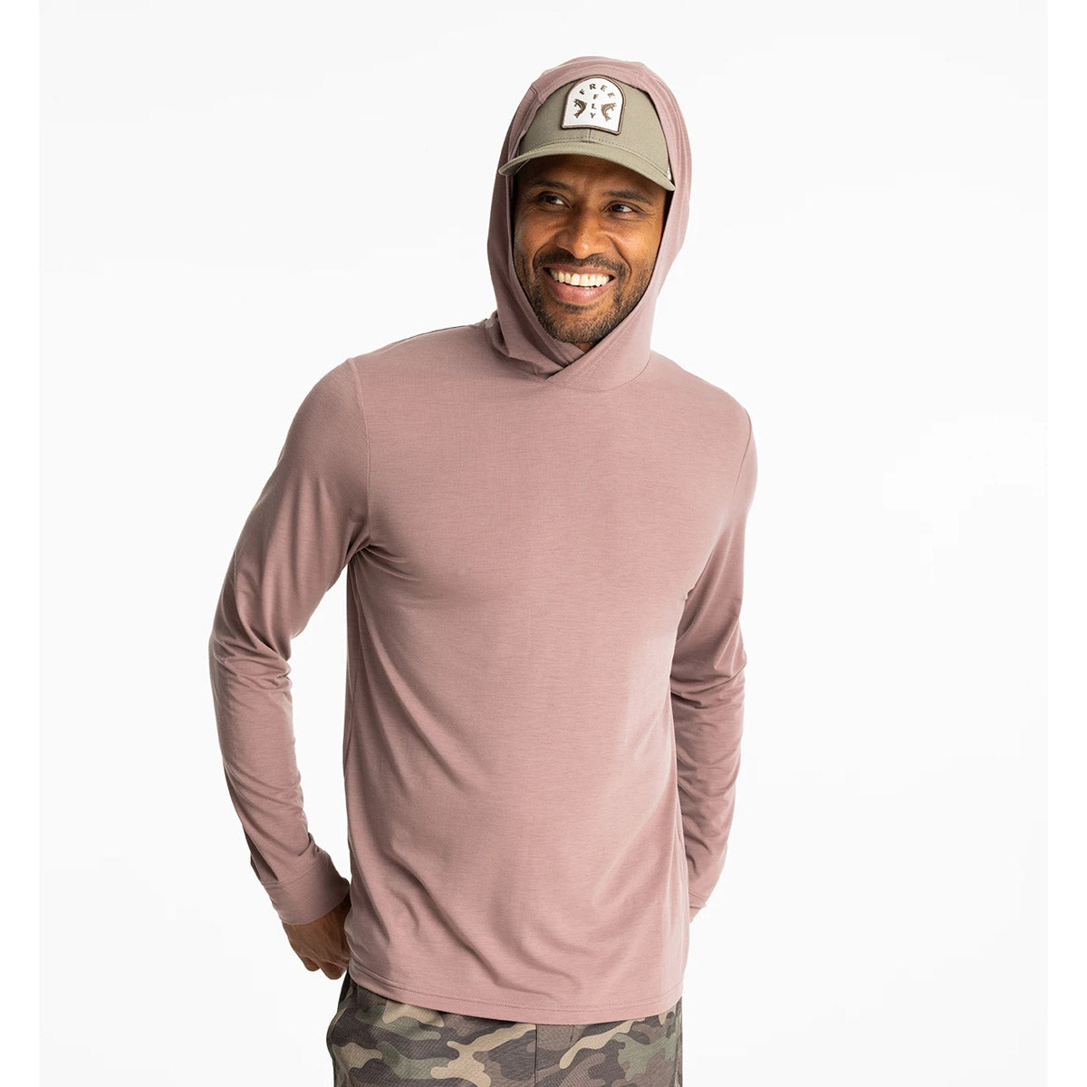 Free Fly Apparel Men's Elevate Lightweight Hoodie Fig