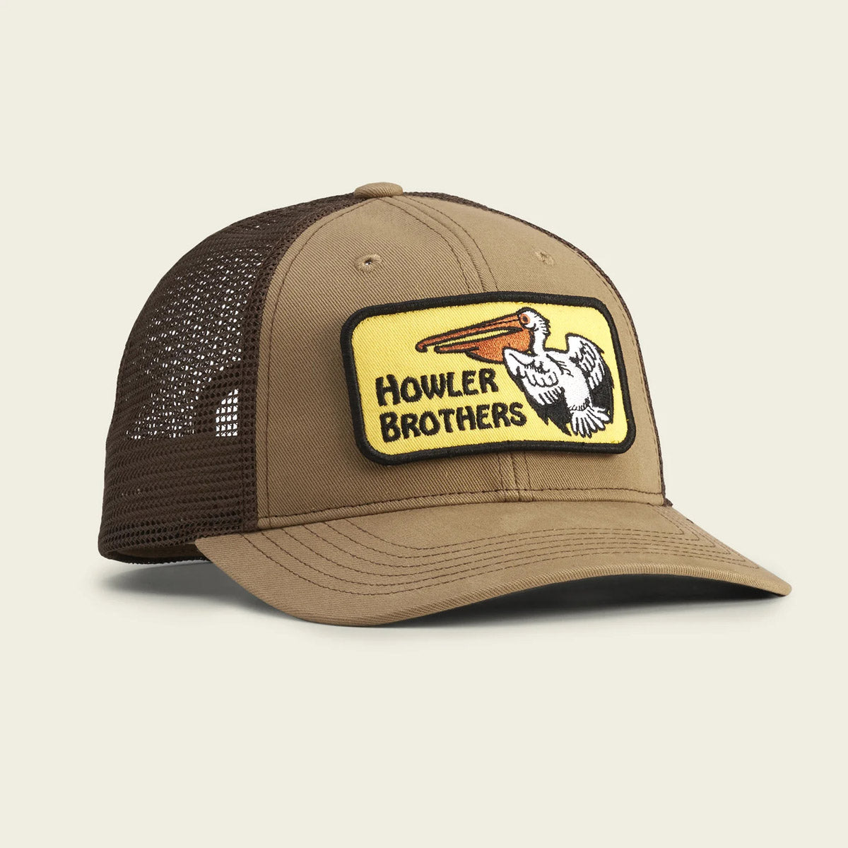 Howler Brothers Standard Hat Pelican Badge: British Khaki