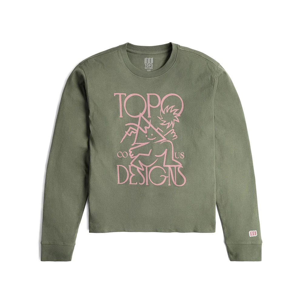 Topo Designs Womens Roamer Tee Long Sleeve Beetle