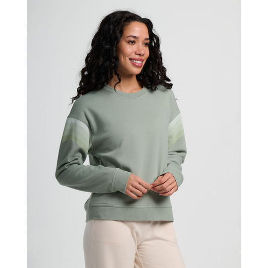 Women's Gradient Sleeve Fleece Crew
