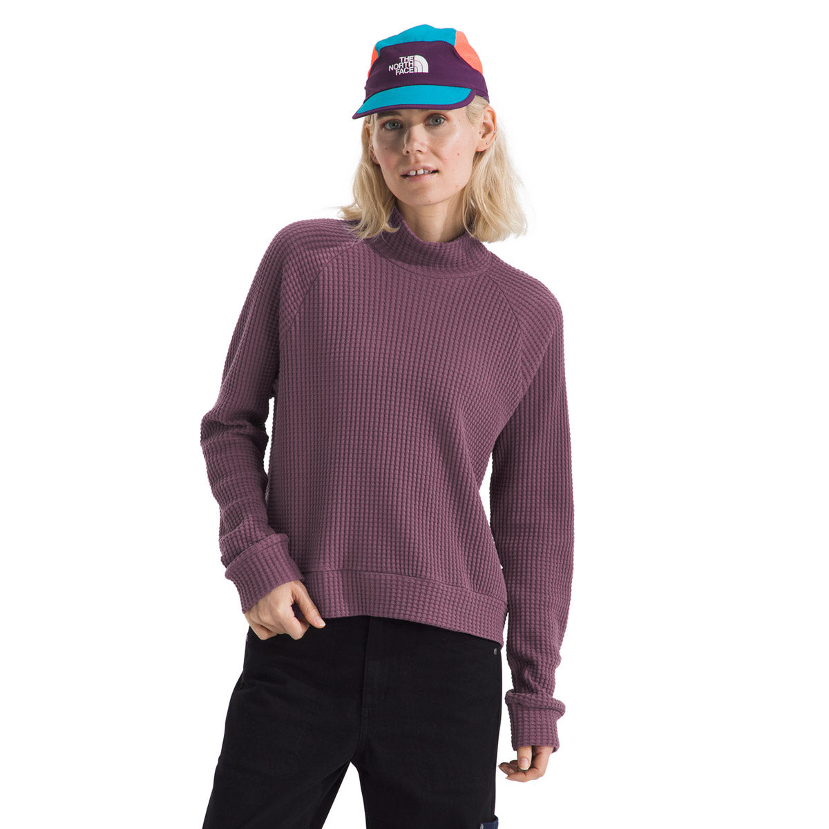 The North Face Women&#39;s L/S Mock Neck Chabot Midnight Mauve