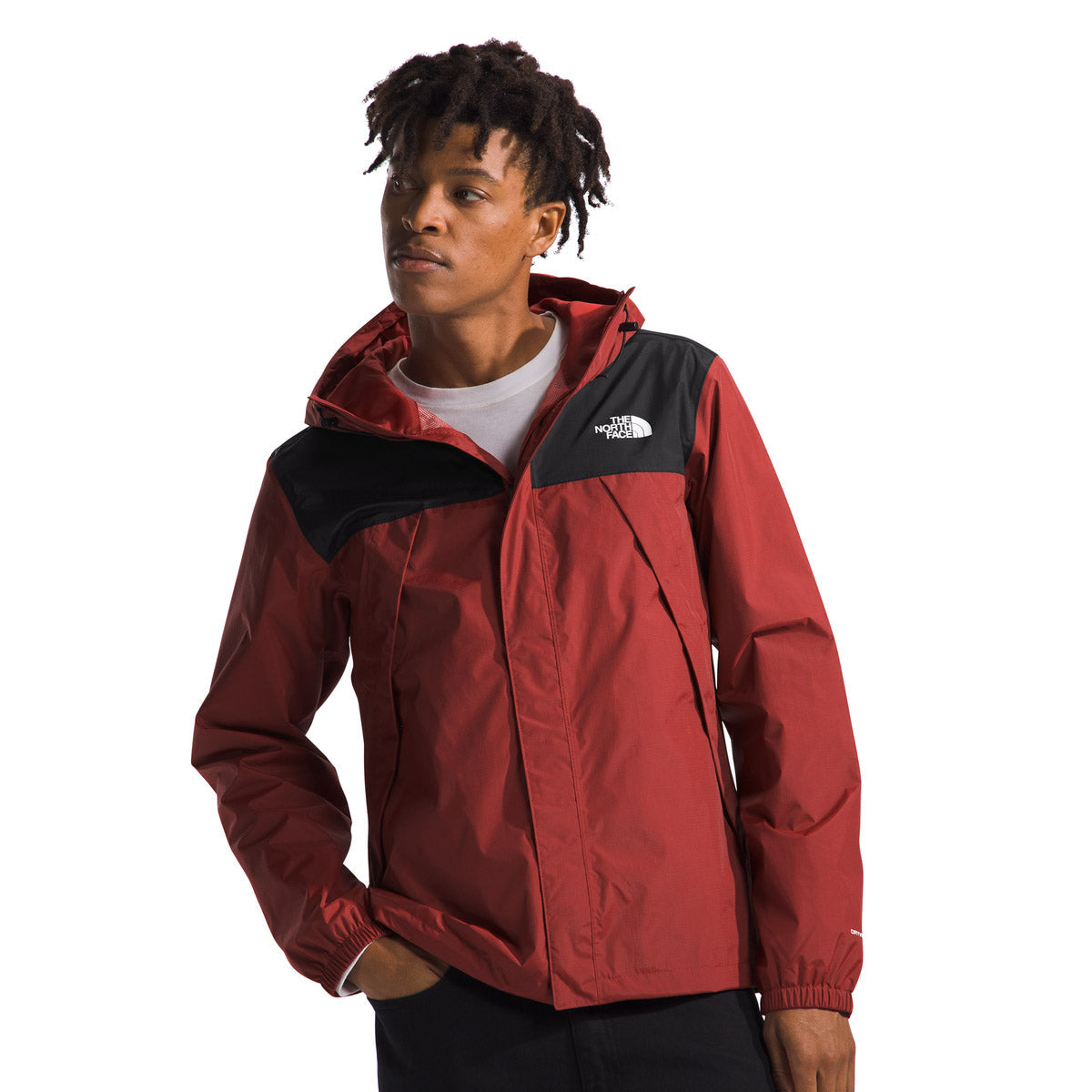 The North Face Men's Antora Jacket Iron Red/TNF Black