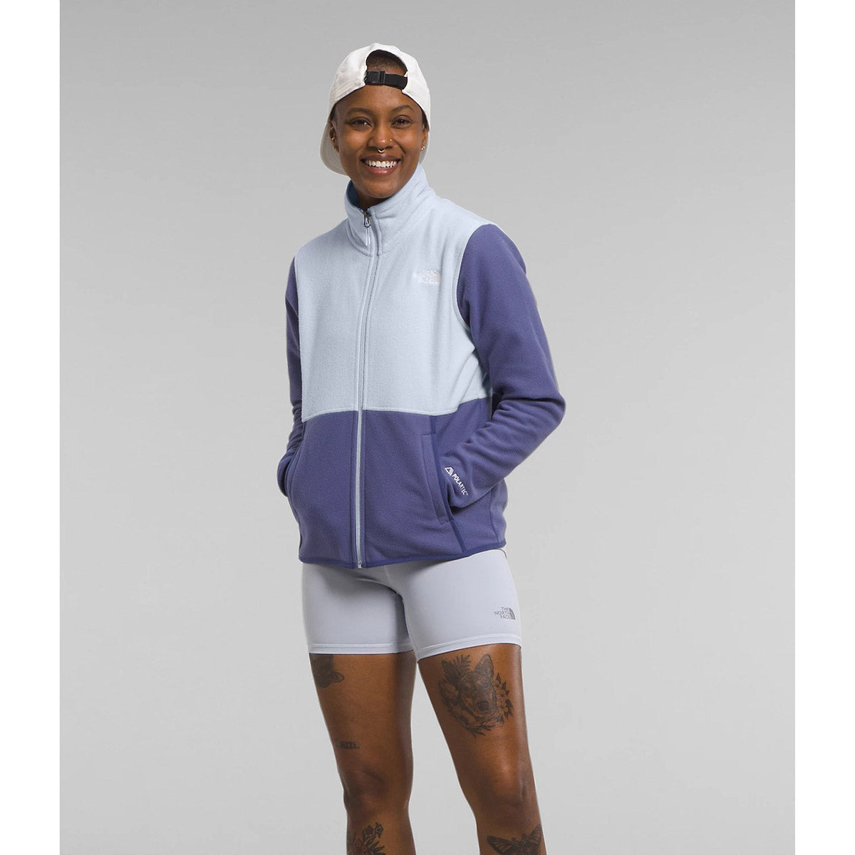 The North Face Women's Alpine Polartec 100 Jacket Cave Blue/Dusty Periwinkle