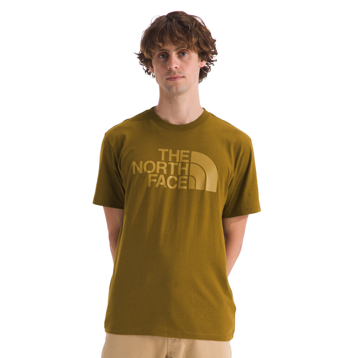 The North Face Men&#39;s S/S Half Dome Tee Moss Green