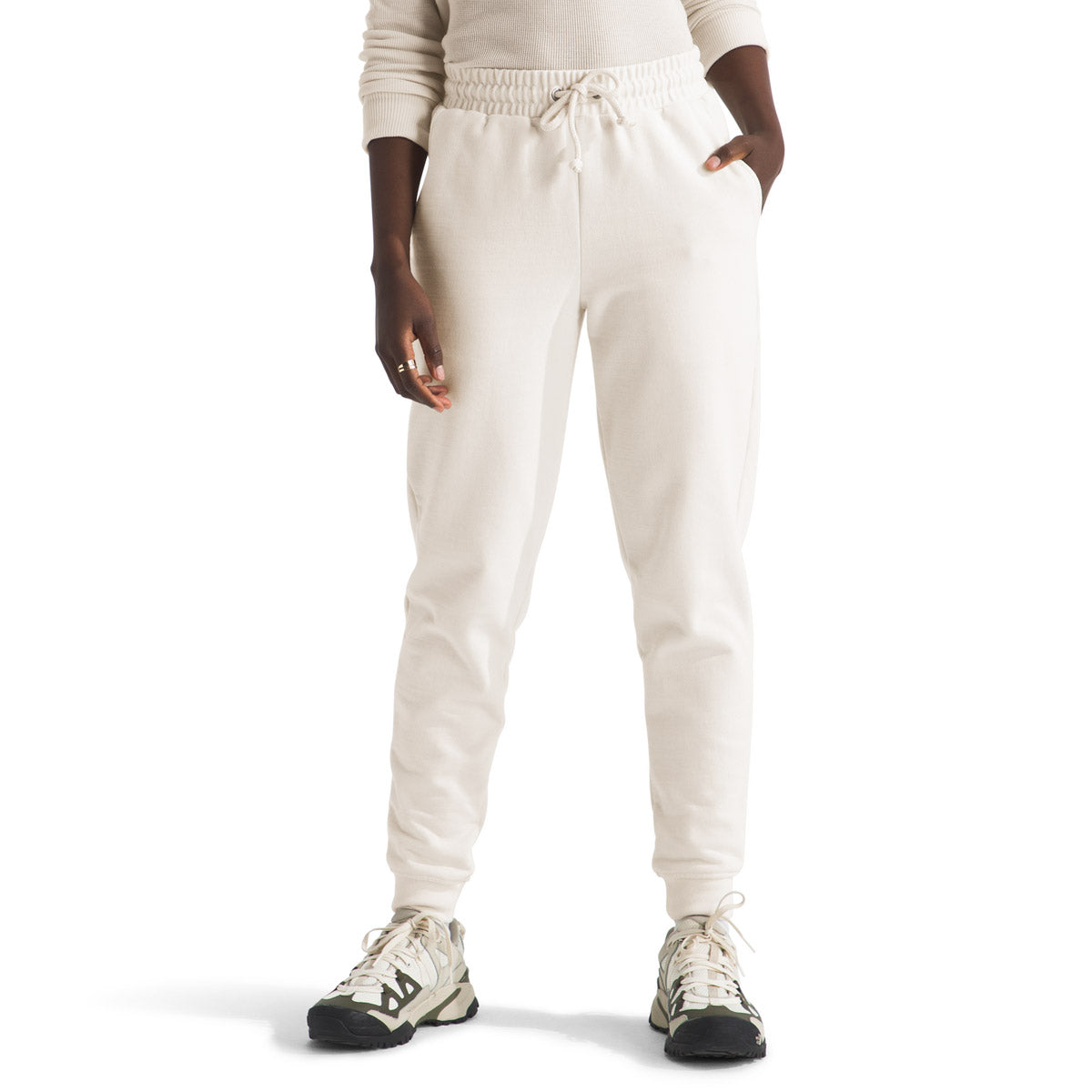 The North Face Women's Heritage Patch Jogger White Dune/Heritage Patch