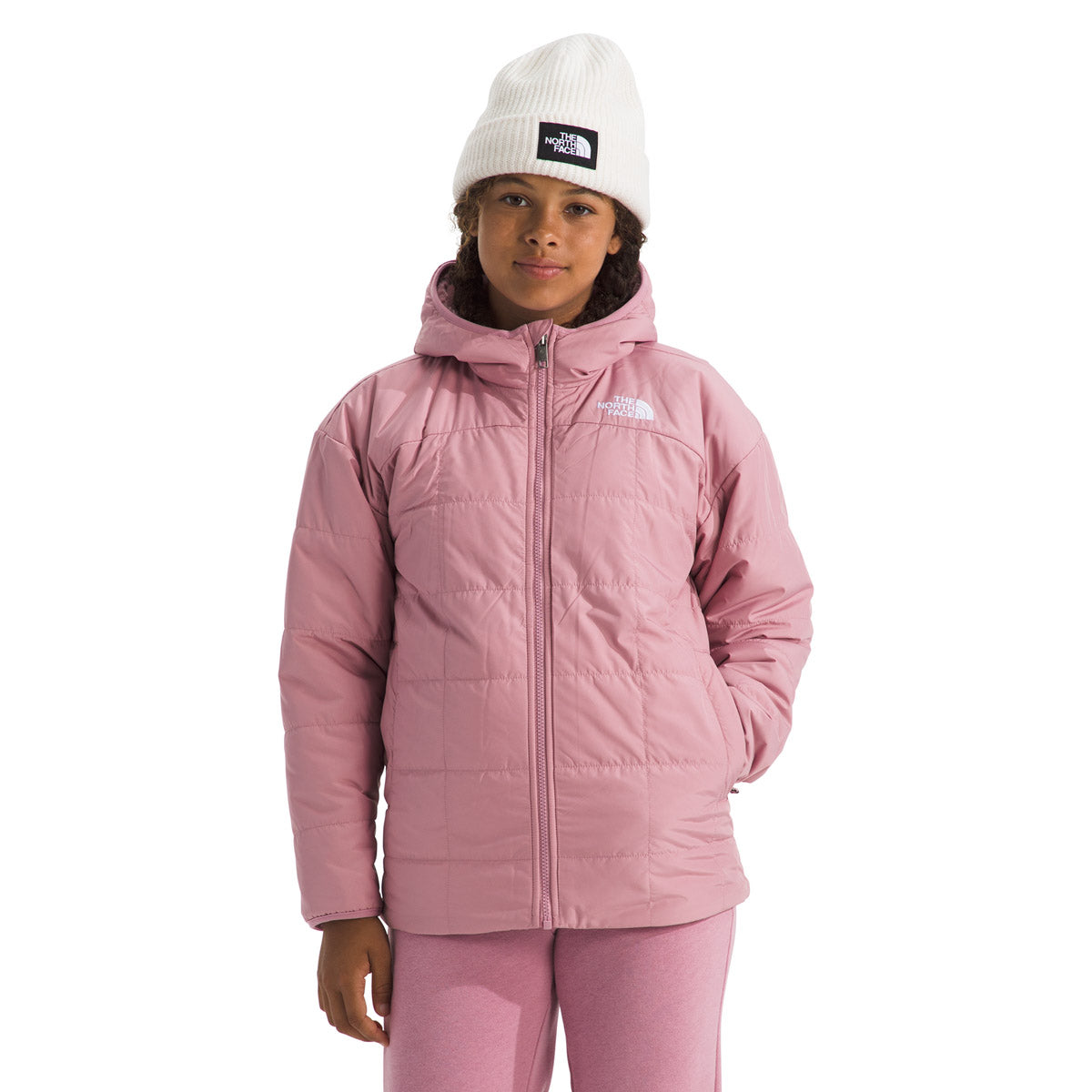 The North Face Girls' Reversible Shasta Short Parka Mauve