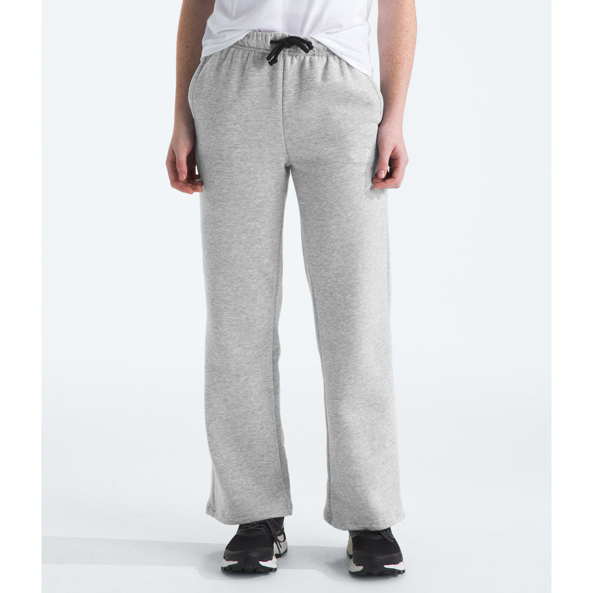 The North Face Girls' Camp Fleece Wide Leg Pant TNF ight Grey Heather / L