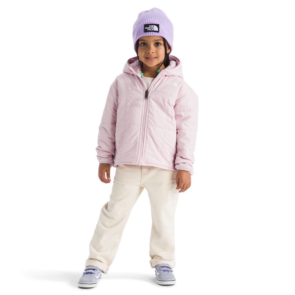 The North Face Kids Girls Reversible Shasta Full Zip Hooded Jacket Pale Blossom