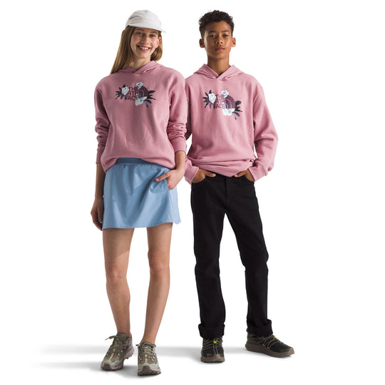 Teen Winter Floral Camp Fleece Pullover Hoodie