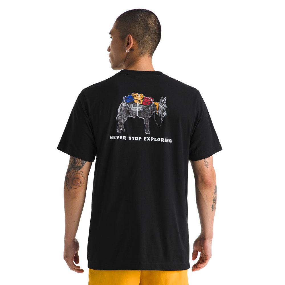 The North Face Mens Evolution Pack Short Sleeve Tee - Graphic TNF Black