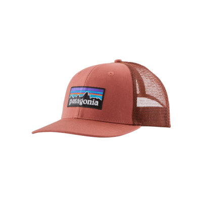 Patagonia P-6 Logo Trucker Hat PTRE Potters Red